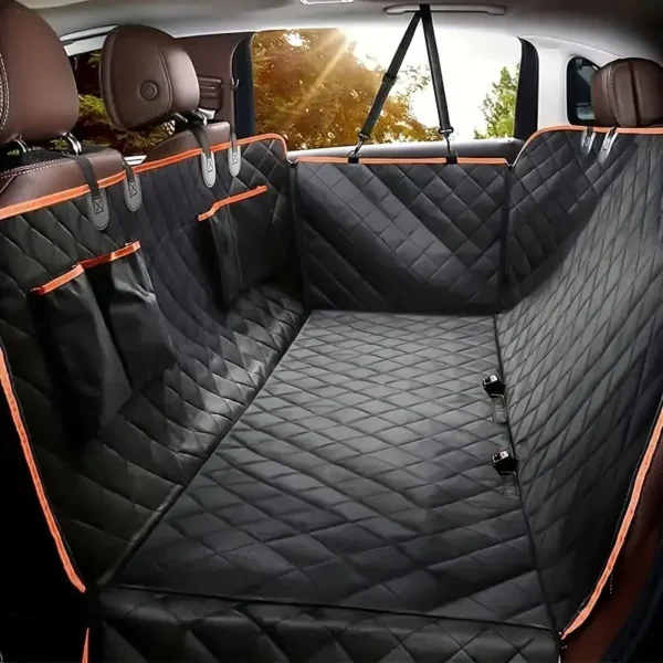 Dog Car Seat Cover for Pets 100% Waterproof Seat Cover Hammock Scratch Proof Nonslip Durable Soft Back Seat Cover for Cars Truck
